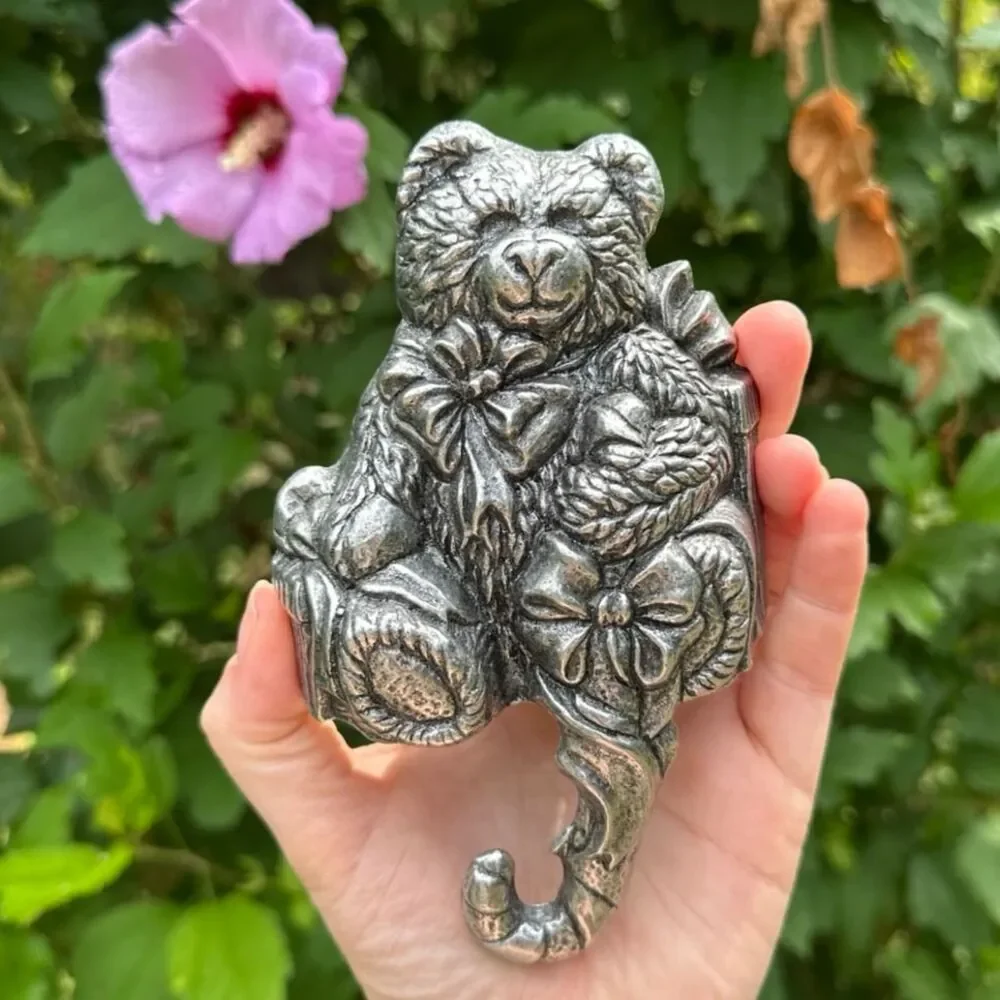 Vintage Bear Christmas Stocking Holder Grandmacore Decor